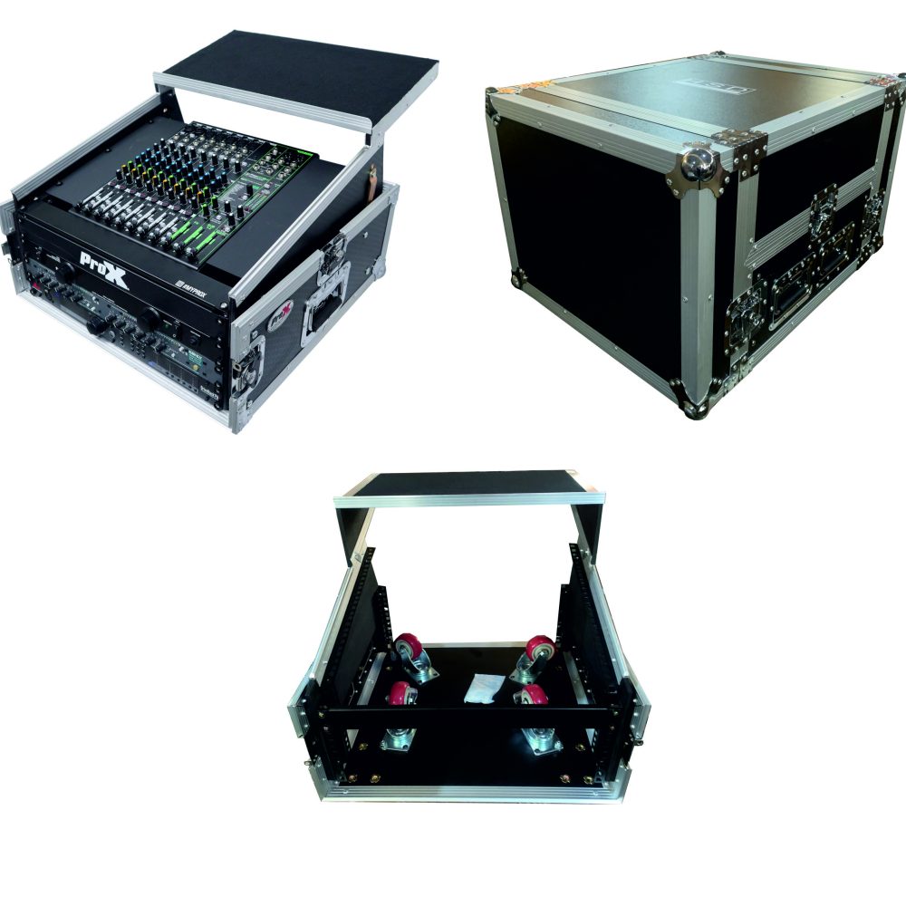 RACK DE SONIDO 19″DE 4 UNIDADES FRONTAL+8 UNIDADES SUPERIOR
