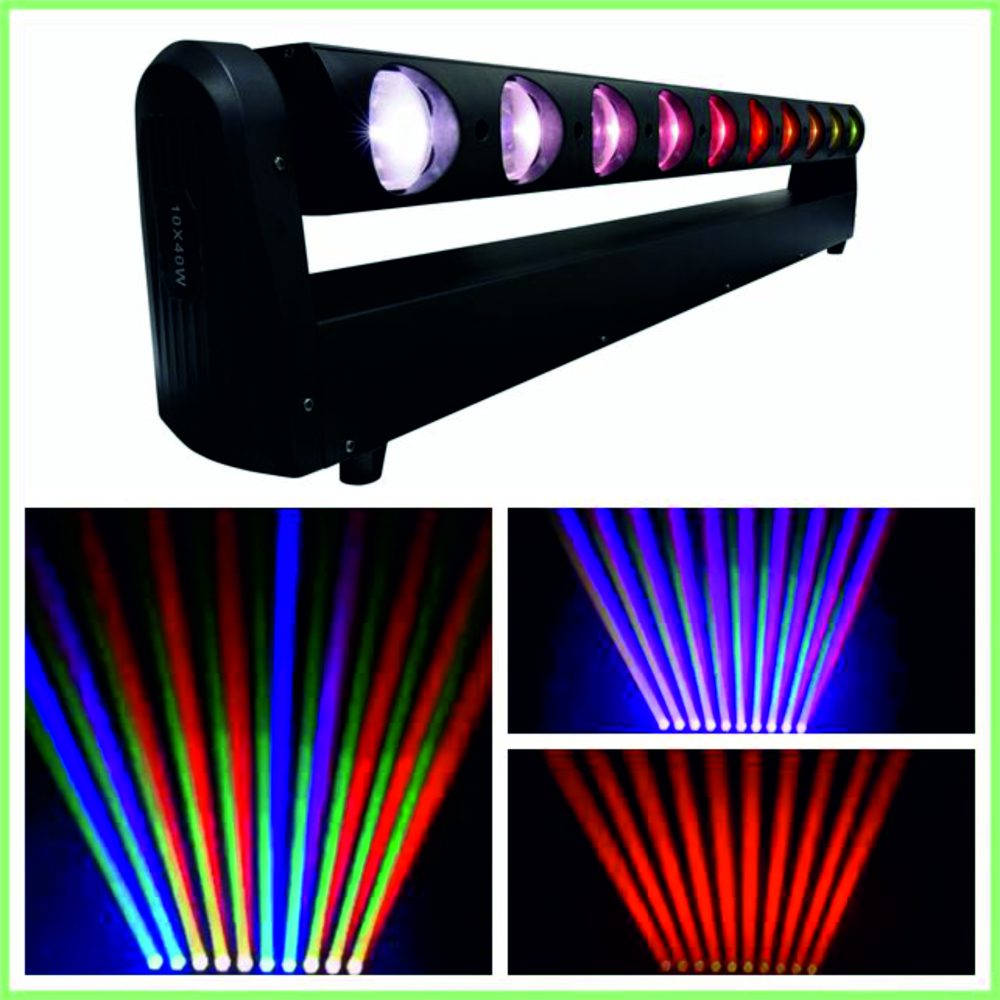 BARRA BEAM MOVIL LED 10x40W RGBW 4 IN 1 «PIXEL LED»