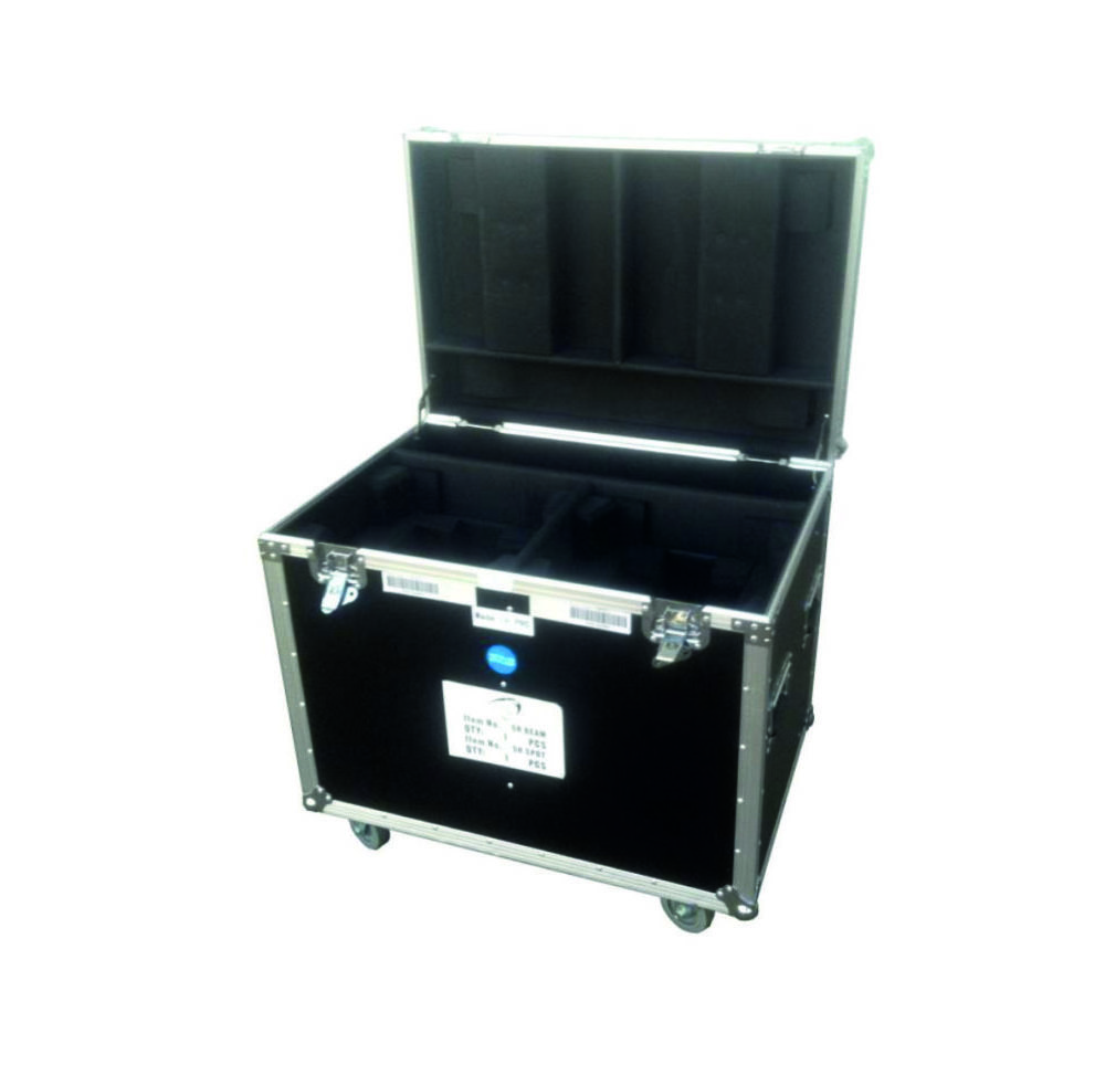 PACK DE 2 CABEZAS MÓVILES ZOOM «PAELLERAS» 360W (36x10W) RGBW 4 IN 1+FLIGHT CASE