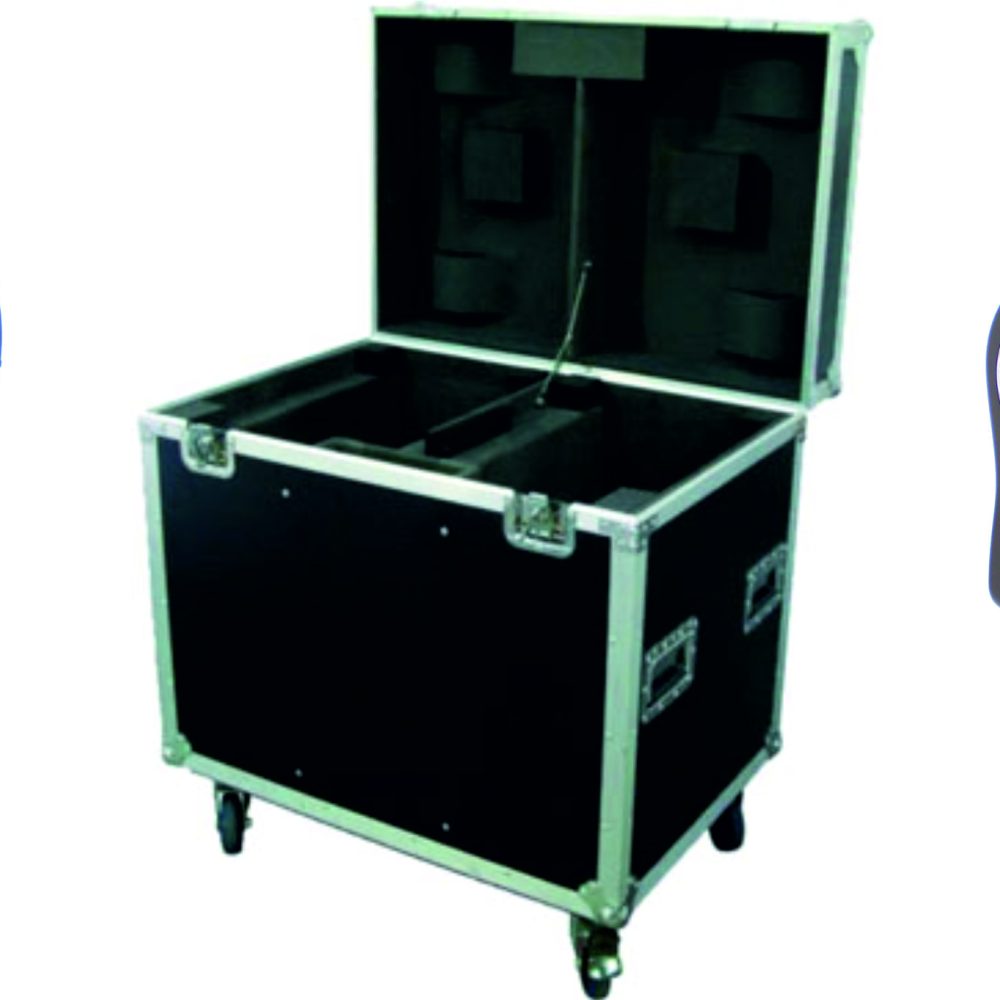 2 CABEZAS MÓVILES ZOOM 7x40W RGBW 4 IN 1 OSRAM+FLIGHT CASE